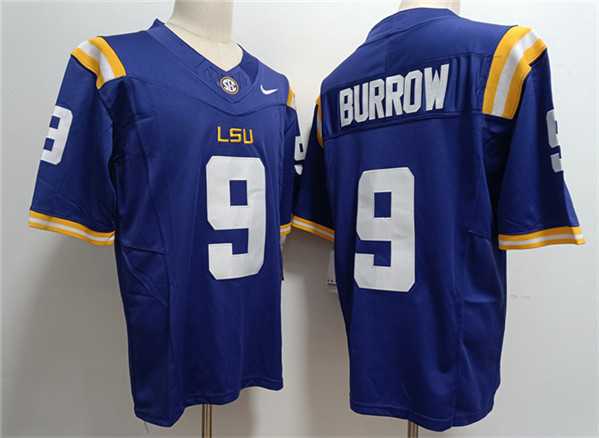Men%27s LSU Tigers #9 Joe Burreaux Purple 2023 Stitched Football Jersey->ole miss rebels->NCAA Jersey